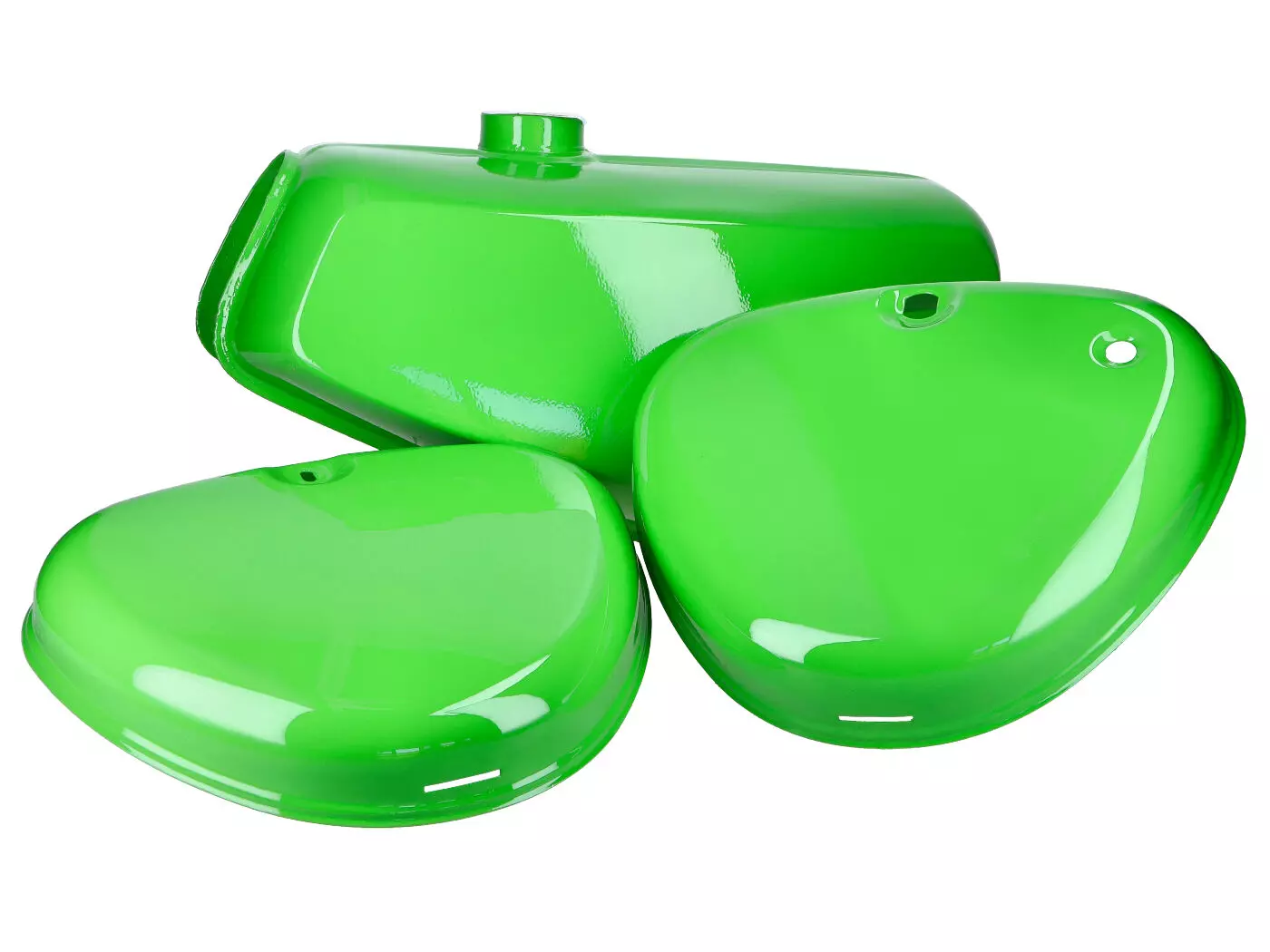 Fuel Tank And Side Cover Set Green For Simson S50, S51, S70