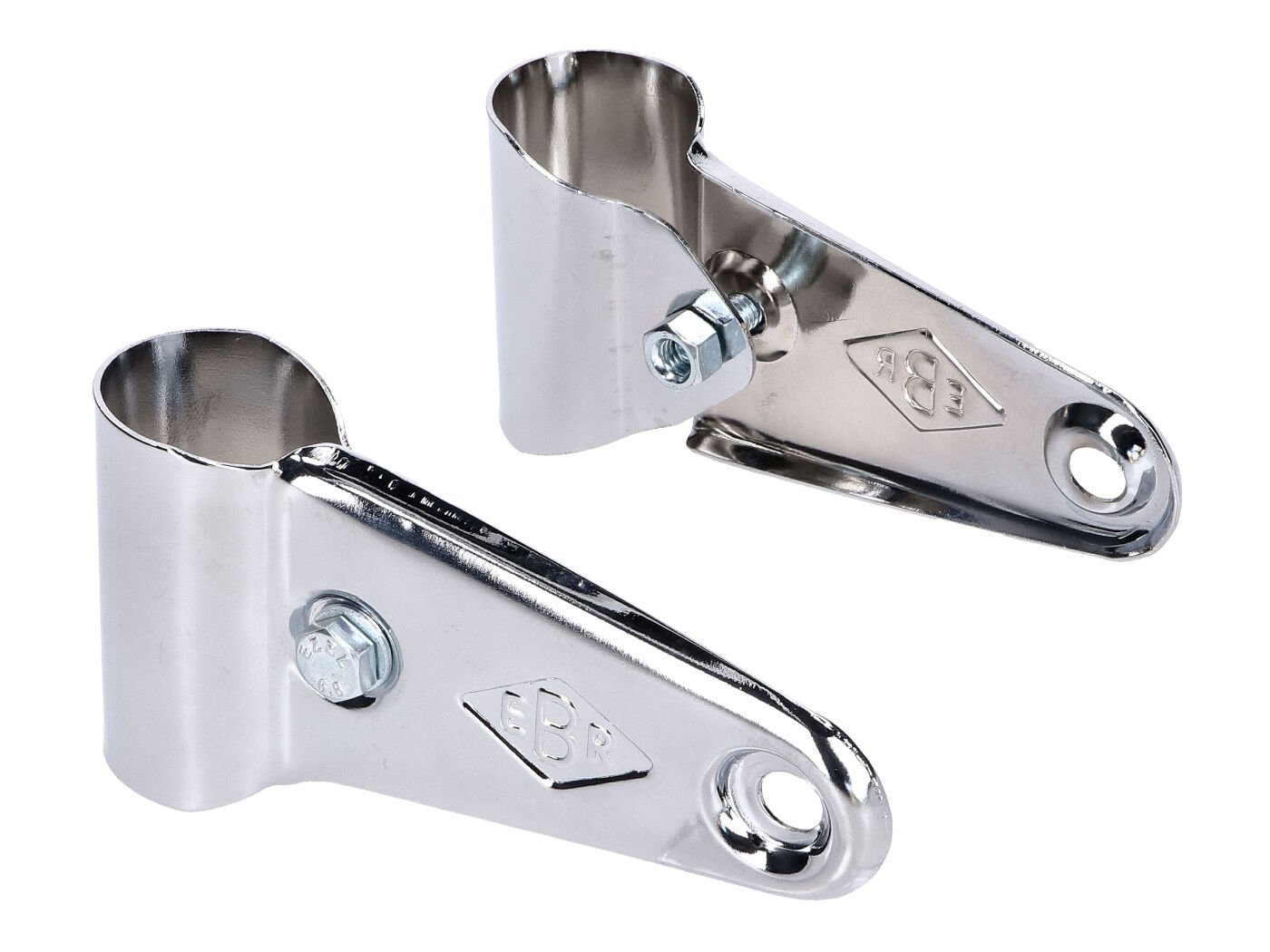 Headlight Holder Set Long Type 40mm Chrome For Moped, Mokick