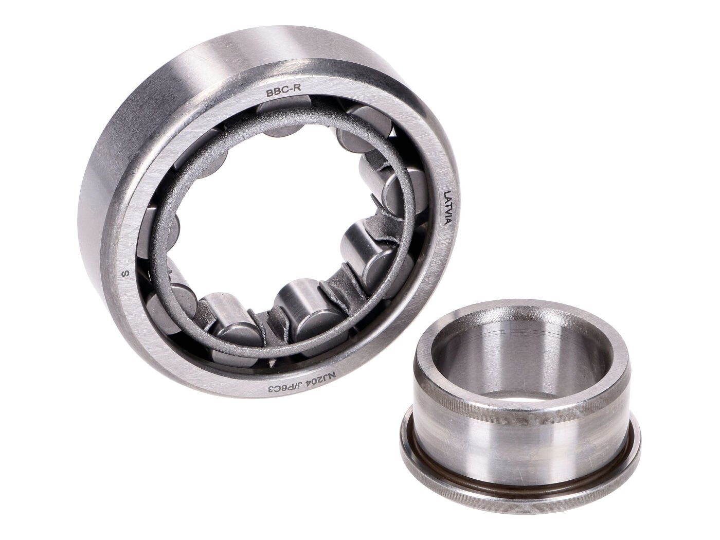 Crankshaft Roller Bearing NJ204 C3 - 20x47x14 For Simson S51, S53, S70, S83, SR50, SR80, KR51/2 Schwalbe, M500, M700 Engine