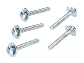 Clutch Spring Screws M5x35 And Washers 5-piece Set For Derbi D50B0, EBE, EBS