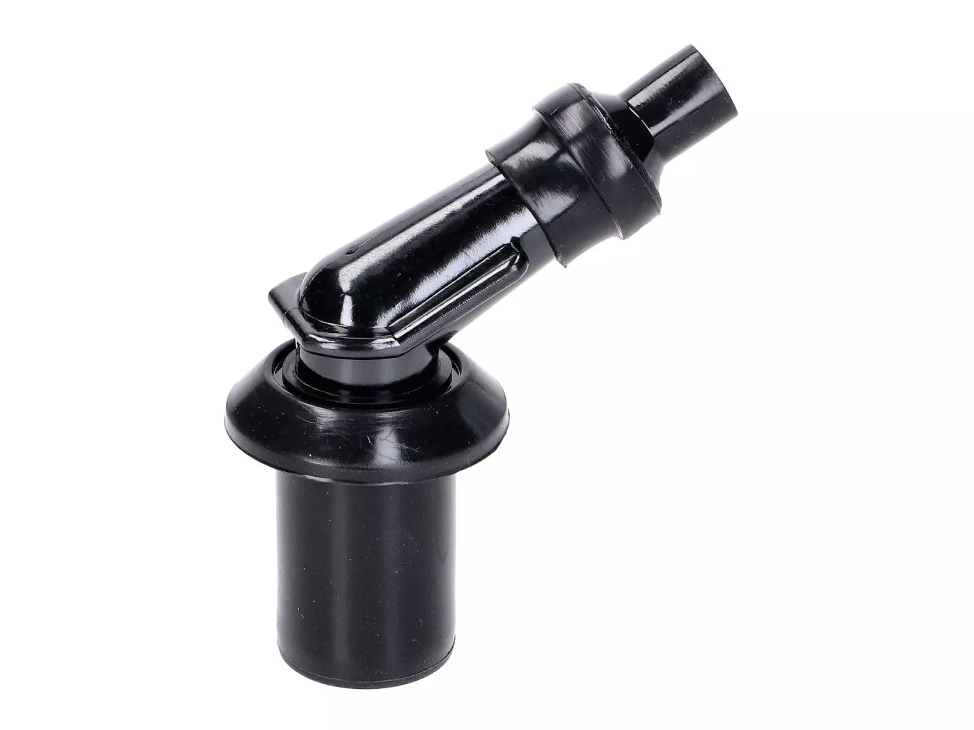 Spark Plug Cap 45° 5kOhm, Black For China 4-stroke Scooter