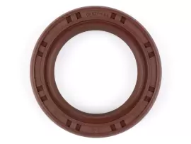 Oil Seal (with Dust Lip) 24x35x7mm -BGM PRO FKM/ (E10/etahnol Resistant)- Used For Crankshaft Piaggio 125-180 Cc 2-stroke (SKR, Runner, Dragster, TPH), Fits Also Vespa PX, ETS, T5, Cosa, LML Star 2T