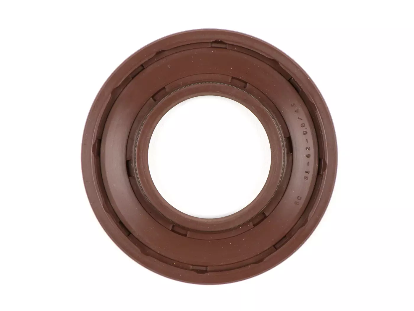 Oil Seal Crankshaft BGM PRO 31x62,1x5,8-4,3mm Rubber Brown For Vespa PX -84, Rally180, 200, Sprint Veloce 150, Super150