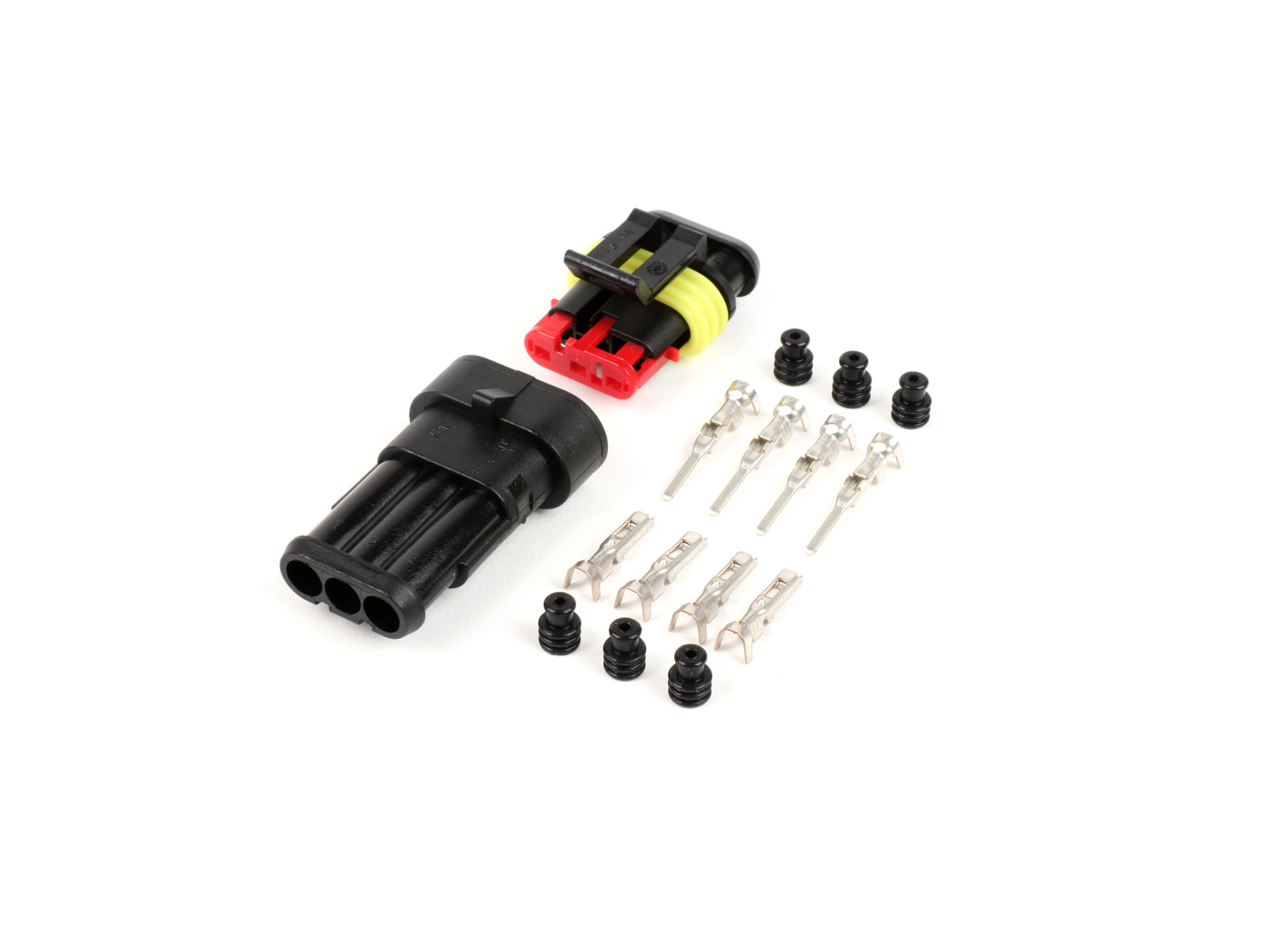 Plug Set For Wiring Harness -BGM PRO-type Series 060 AM SpecialSeal, 0.85-1.25mm², Waterproof - 3 Contact Plugs