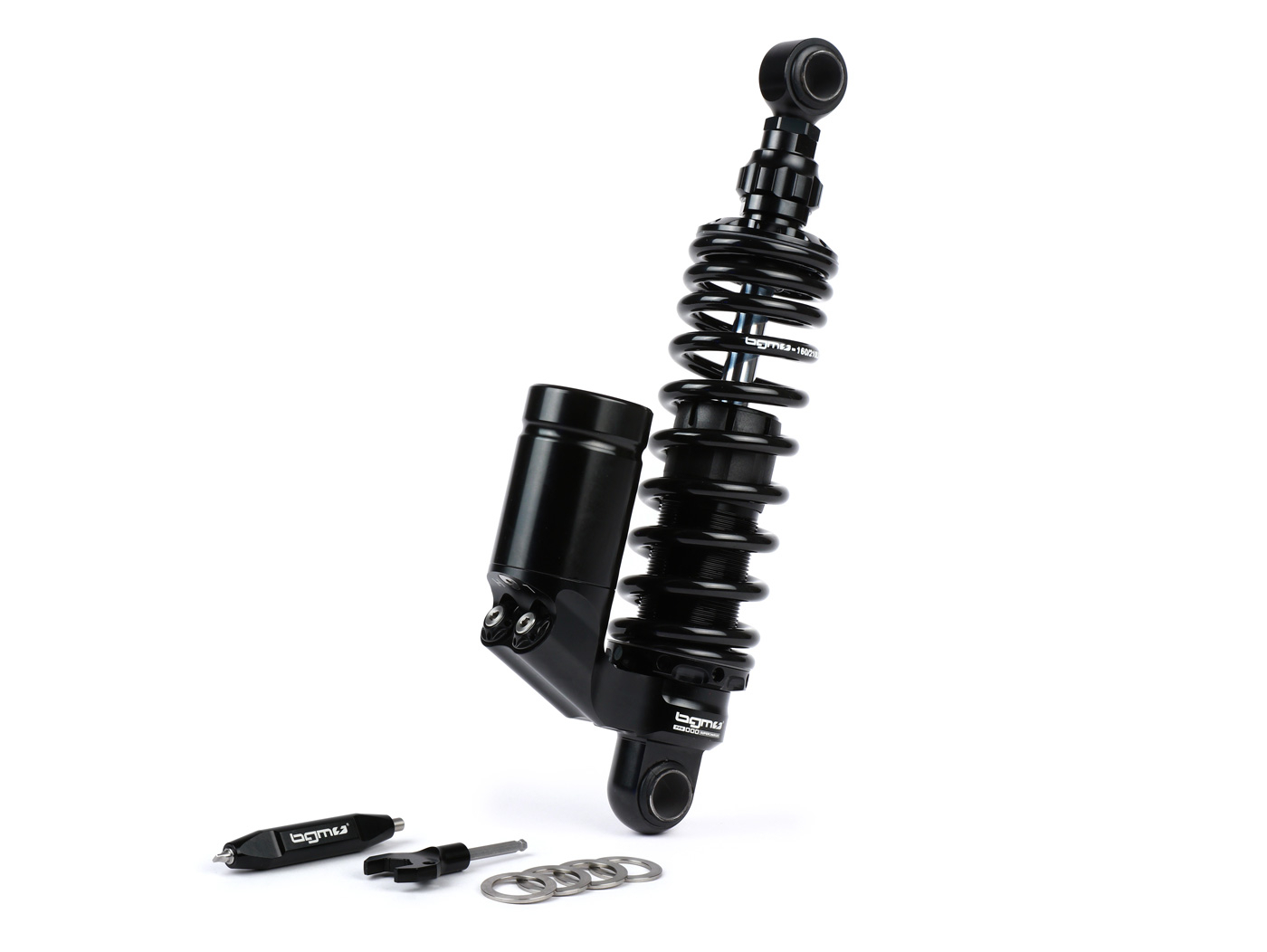 Rear Shock Absorber -BGM PRO COMPETITION RT H/L, 300-310mm- Lambretta LI, LIS, SX, TV, DL, GP - Black