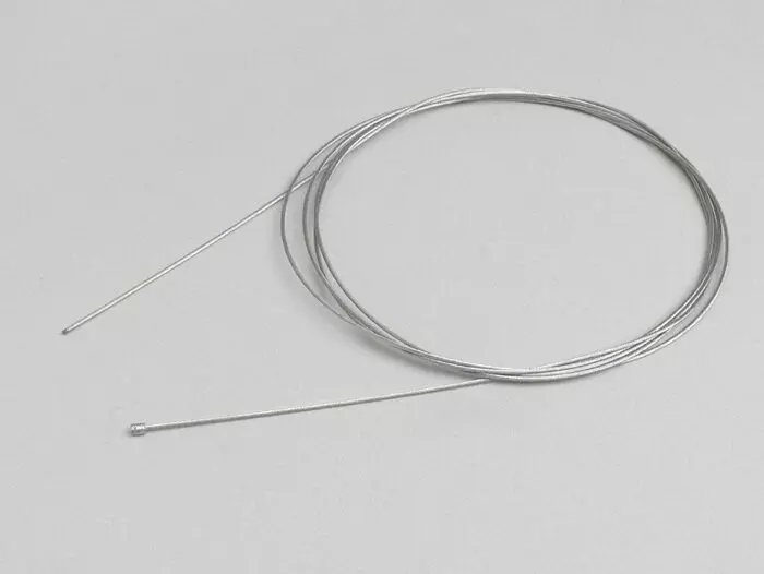 Universal Inner Cable -Ø=1,2mm X 2000mm, Nipple Ø=3,0mm X 3mm- Used As Throttle Cable - Laid Cable