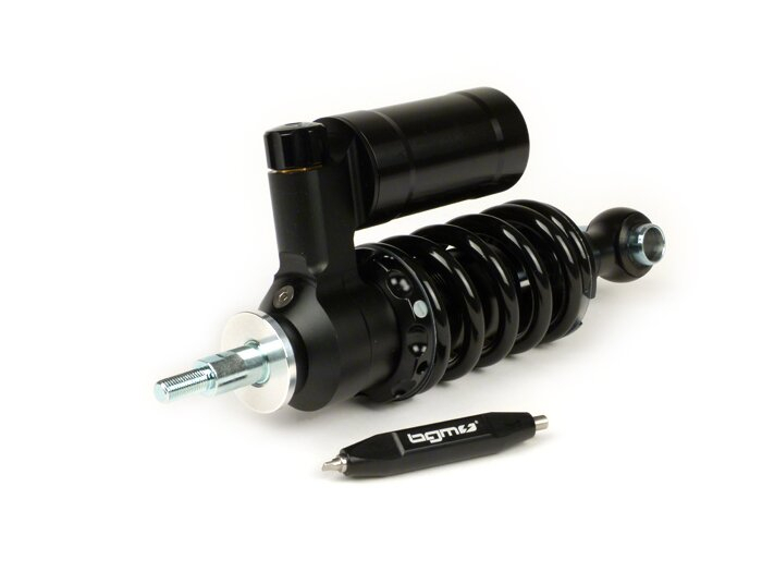 Front Shock Absorber -BGM PRO SC/F16 COMPETITION, 200mm- Vespa V50, PV125, ET3 - Black