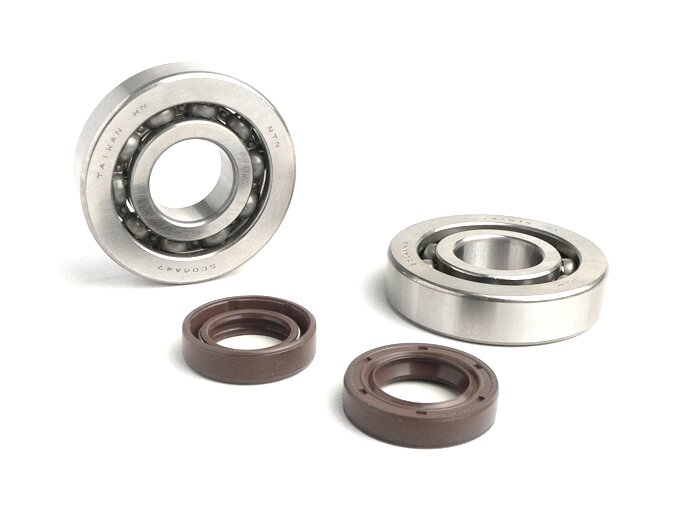 Bearing And Oil Seal Set For Crankshaft -BGM ORIGINAL- Piaggio 50cc 2-stroke