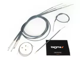 Cable Set -BGM ORIGINAL, PE Inner Liner- Lambretta LI, LIS, SX, TV (series 2-3)