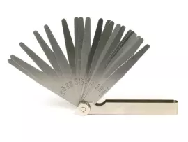 Feeler Gauge -UNIVERSAL- 20 Blades, Metal - 0.05-1.00mm + 0.002-0.040 Inch