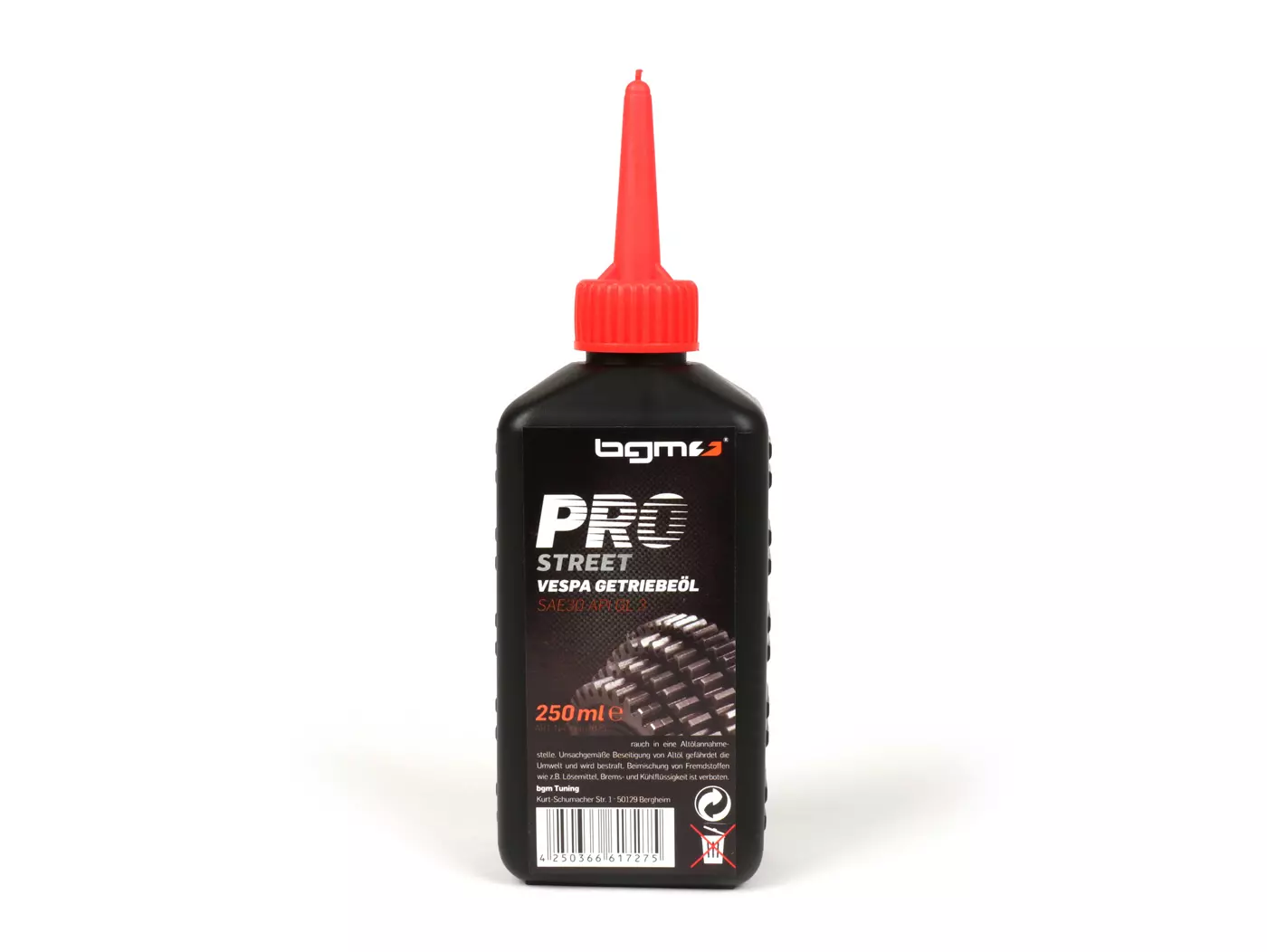 Gearbox Oil -BGM PRO STREET- Vespa SAE30 API GL 3- 250ml