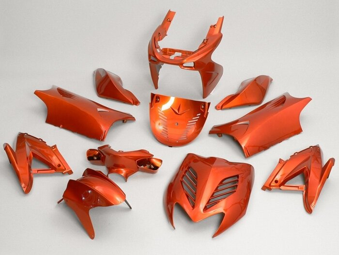 Fairing Kit 11-piece Orange Metallic For Yamaha Aerox, MBK Nitro 50cc, 100cc 2-stroke