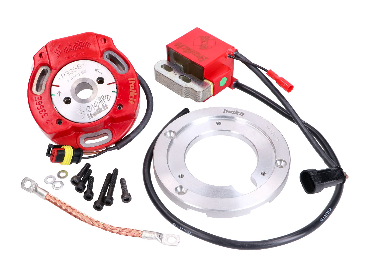 Internal Rotor Ignition Italkit Selettra Analog For Gilera Runner, Piaggio Skipper, Hexagon, Italjet Dragster 125, 180cc 2-stroke