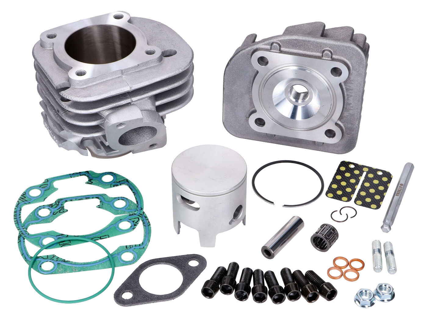 Cylinder Kit Athena Big Bore Flange-Mount 70cc 47.6mm 12mm Piston Pin For Minarelli Horizontal