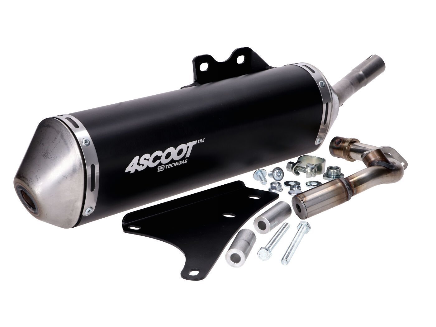 Exhaust Tecnigas 4Scoot TRE For Vespa Primavera / Sprint, Piaggio Liberty / Zip 50 Iget Euro4 / Euro5