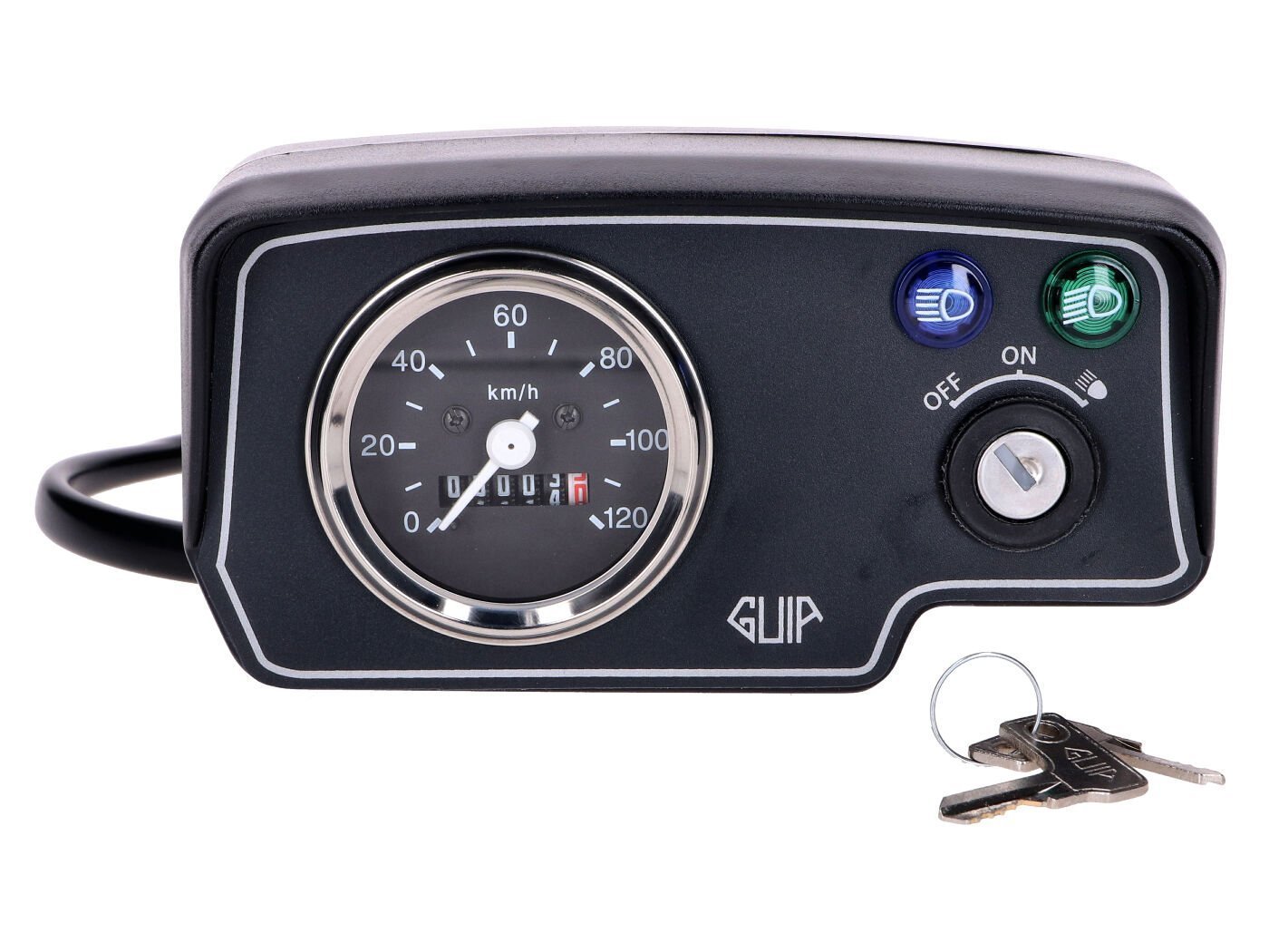 Cockpit Including Speedometer And Ignition Lock For Puch Maxi