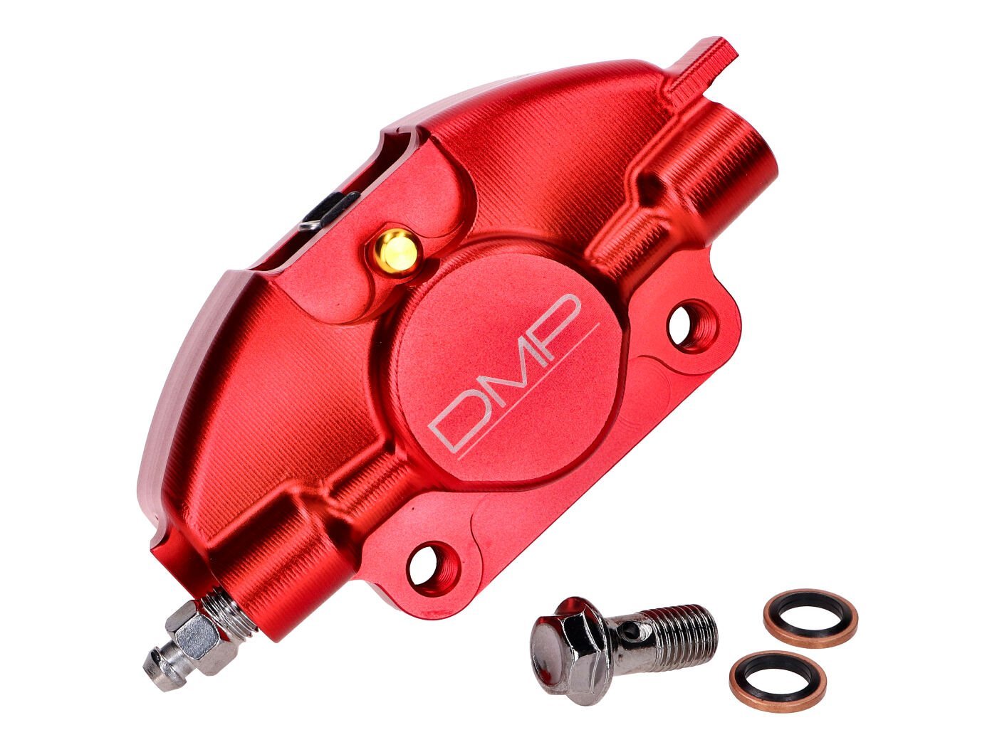 Brake Caliper DMP CNC Milled Red For Piaggio Sprint, Primavera, ZIP, LX