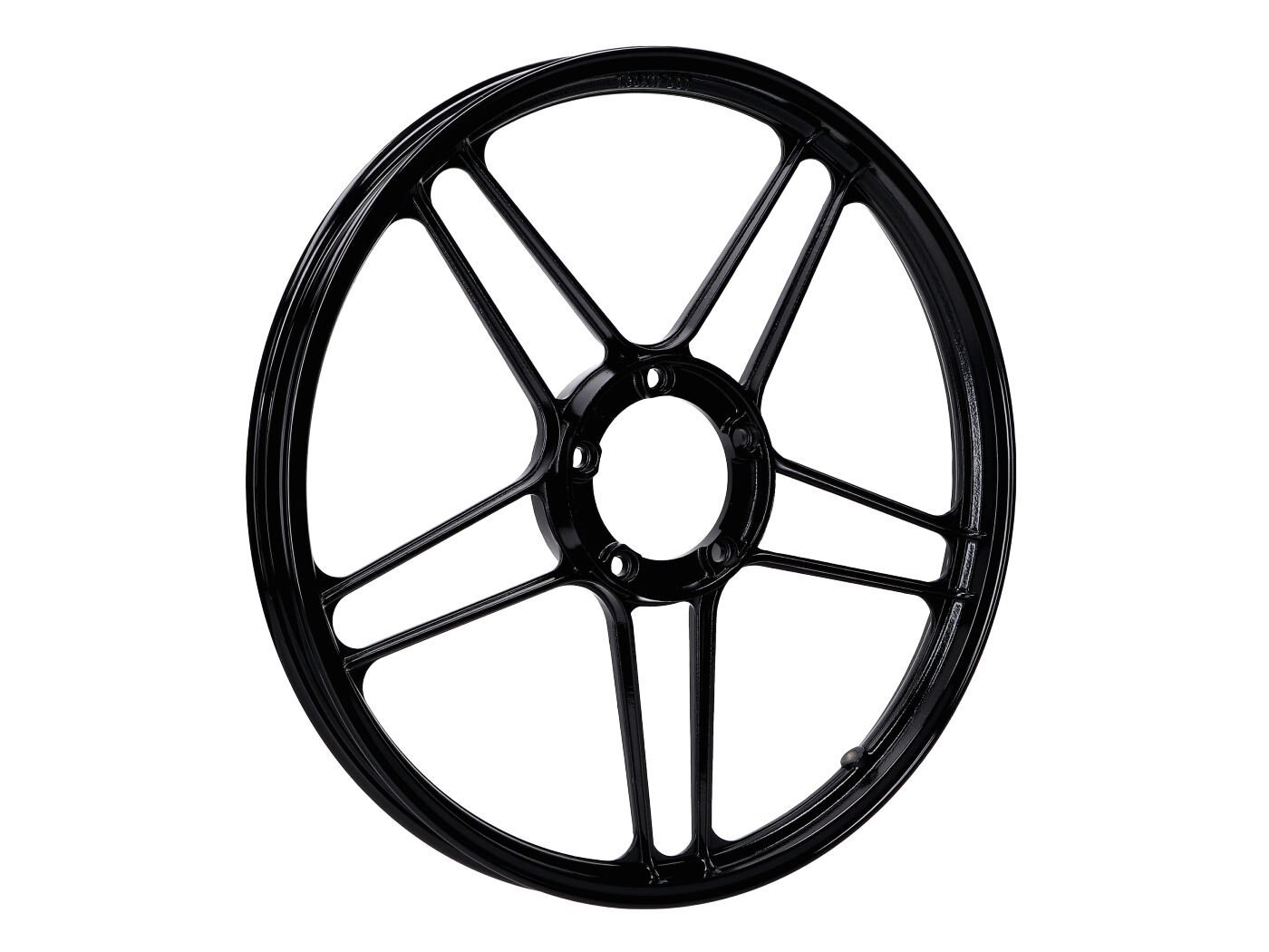 Wheel Aluminum Black Glossy 17 Inch Black Front, Rear For Puch Maxi