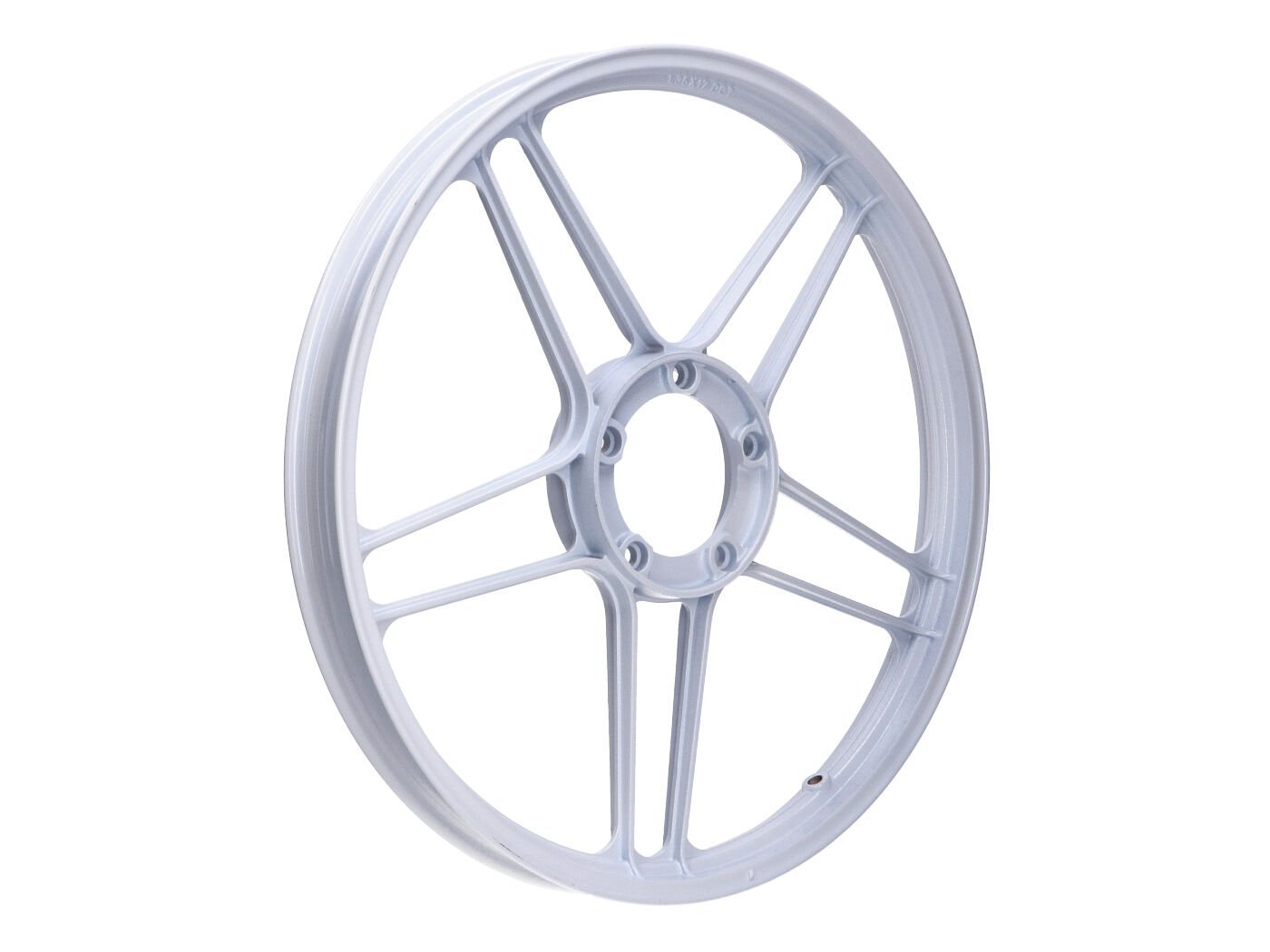 Wheel Aluminum White Glossy 17 Inch Front / Rear For Puch Maxi