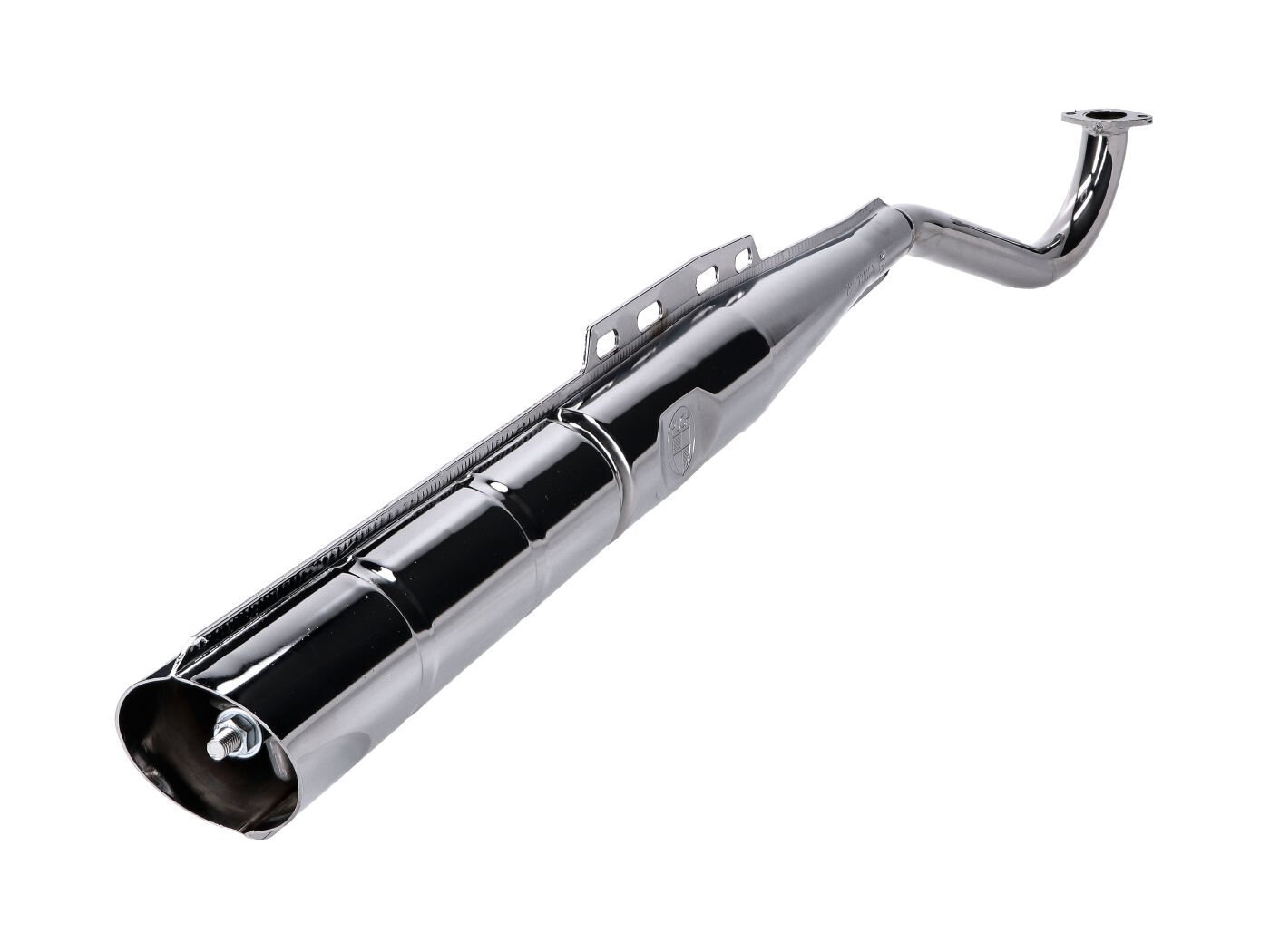 Exhaust Chrome 28mm With Logo For Puch Maxi