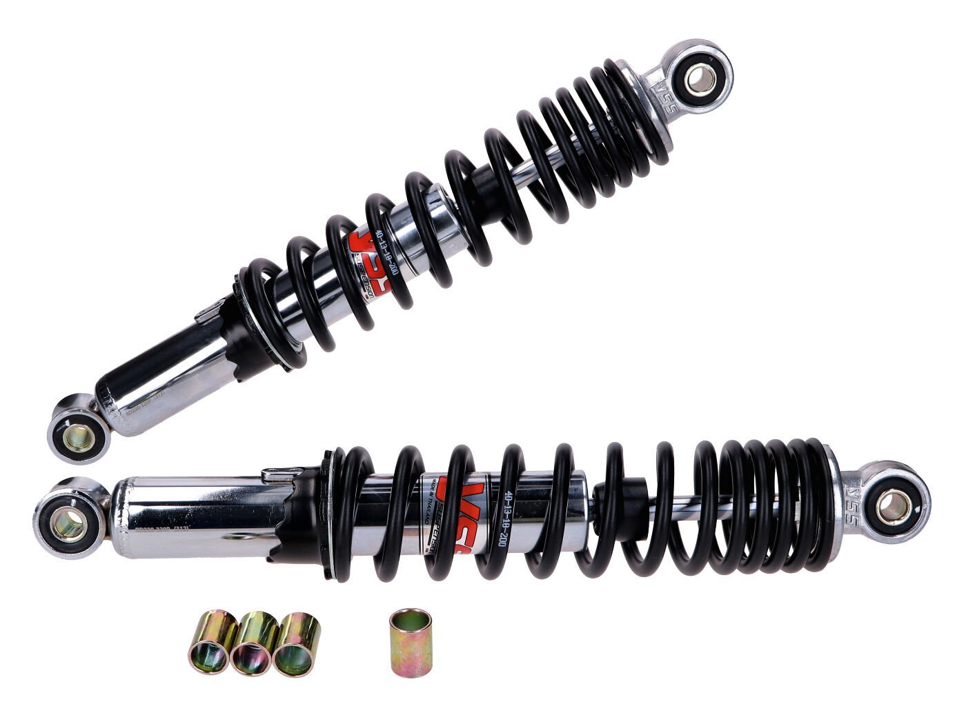 Shock Absorber Set YSS Black Chrome 320mm For Puch Maxi, Tomos