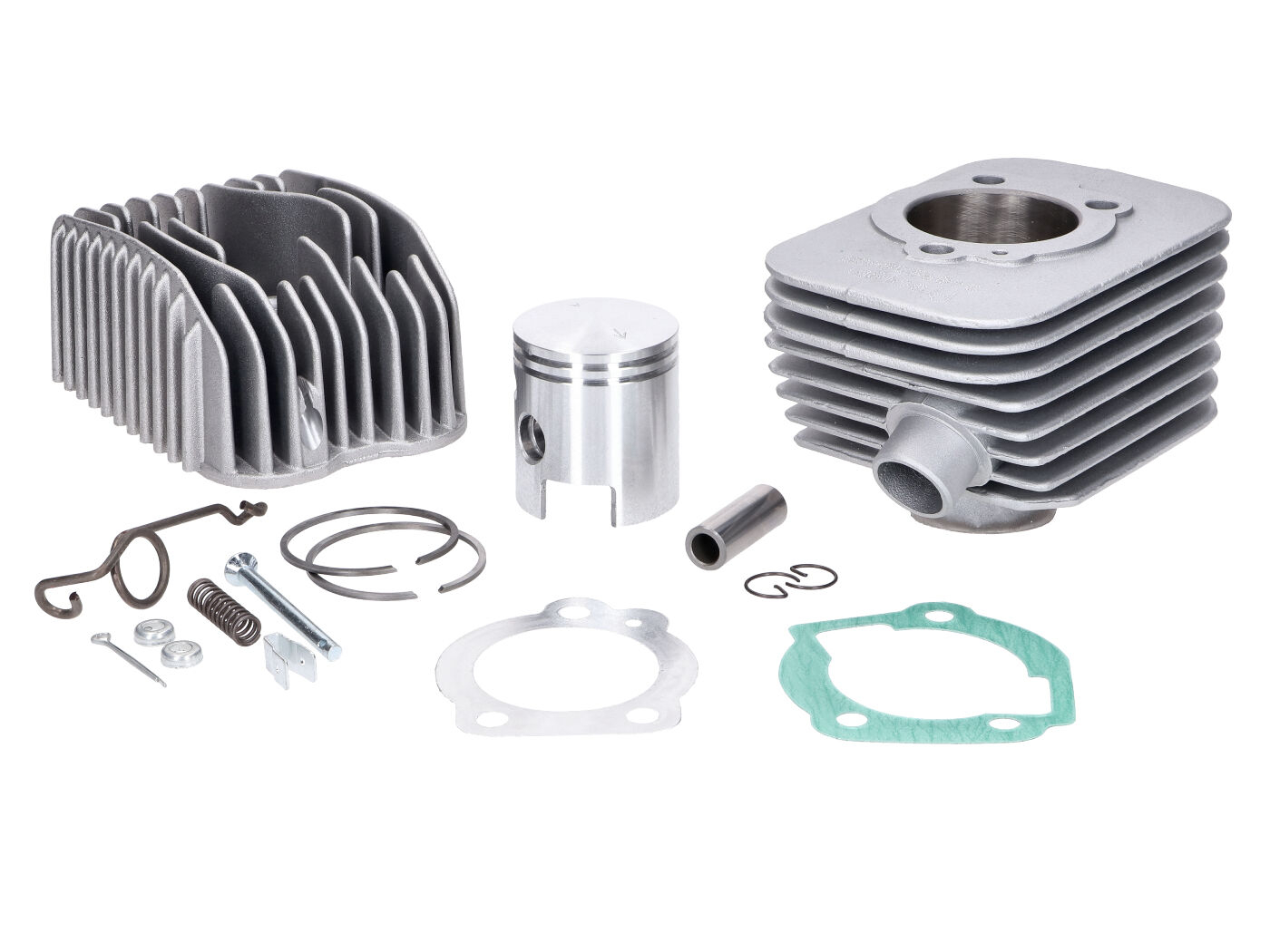 Cylinder Kit Tuning D=43mm 63cc, 12mm Piston Pin Incl. Cylinder Head And Decompression Valve For Piaggio Ciao, Bravo, Boxer, Si