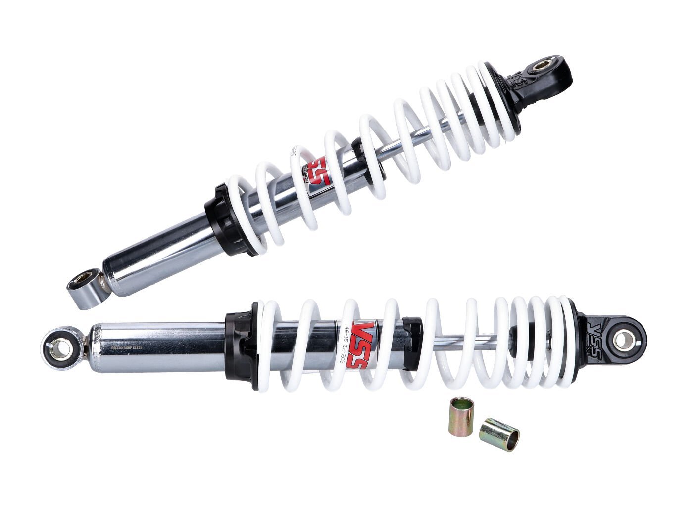 Shock Absorber Set YSS Twin PRO-X 360mm Chrome White For Simson S50, S51