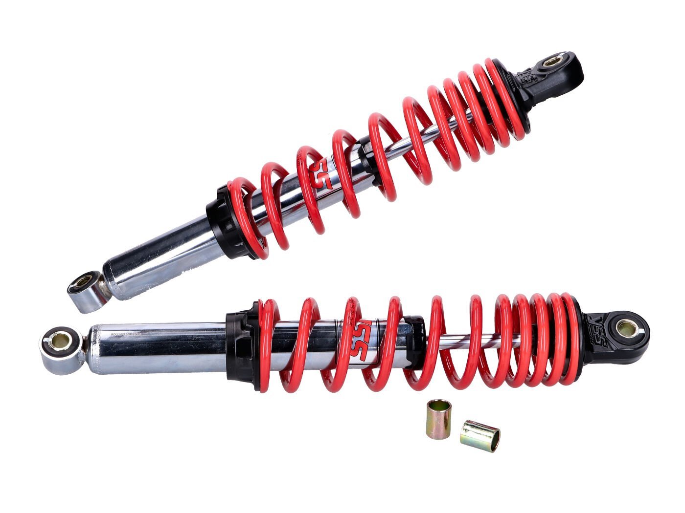 Shock Absorber Set YSS Twin PRO-X 360mm Chrome Red For Simson S50, S51