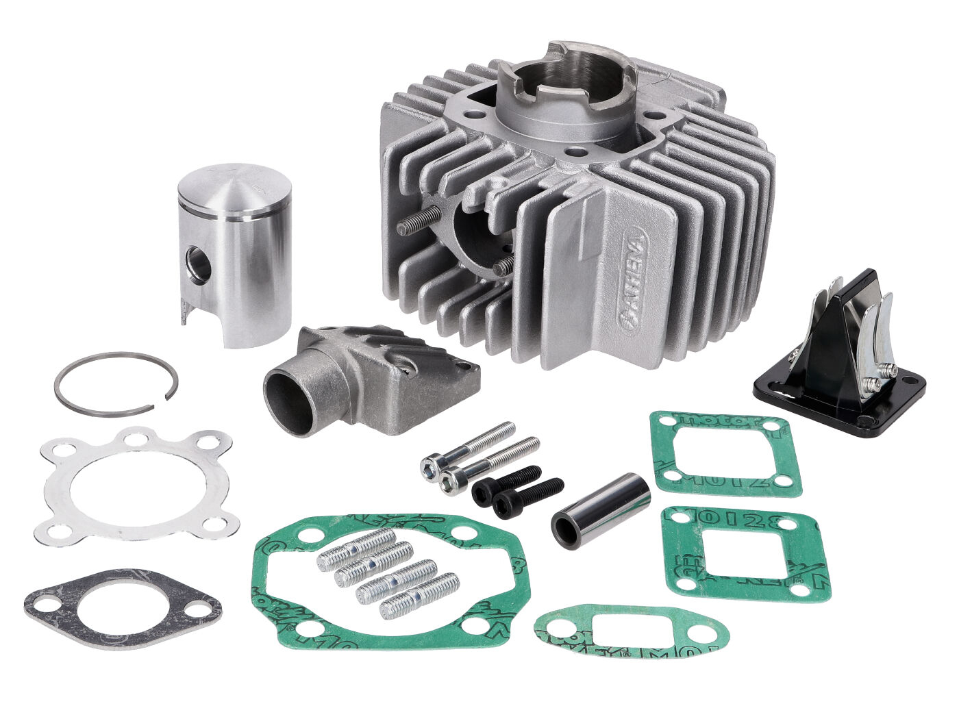 Cylinder Kit Athena 50cc 38mm Incl. Reed Valve Block And Intake Manifold For Puch Maxi