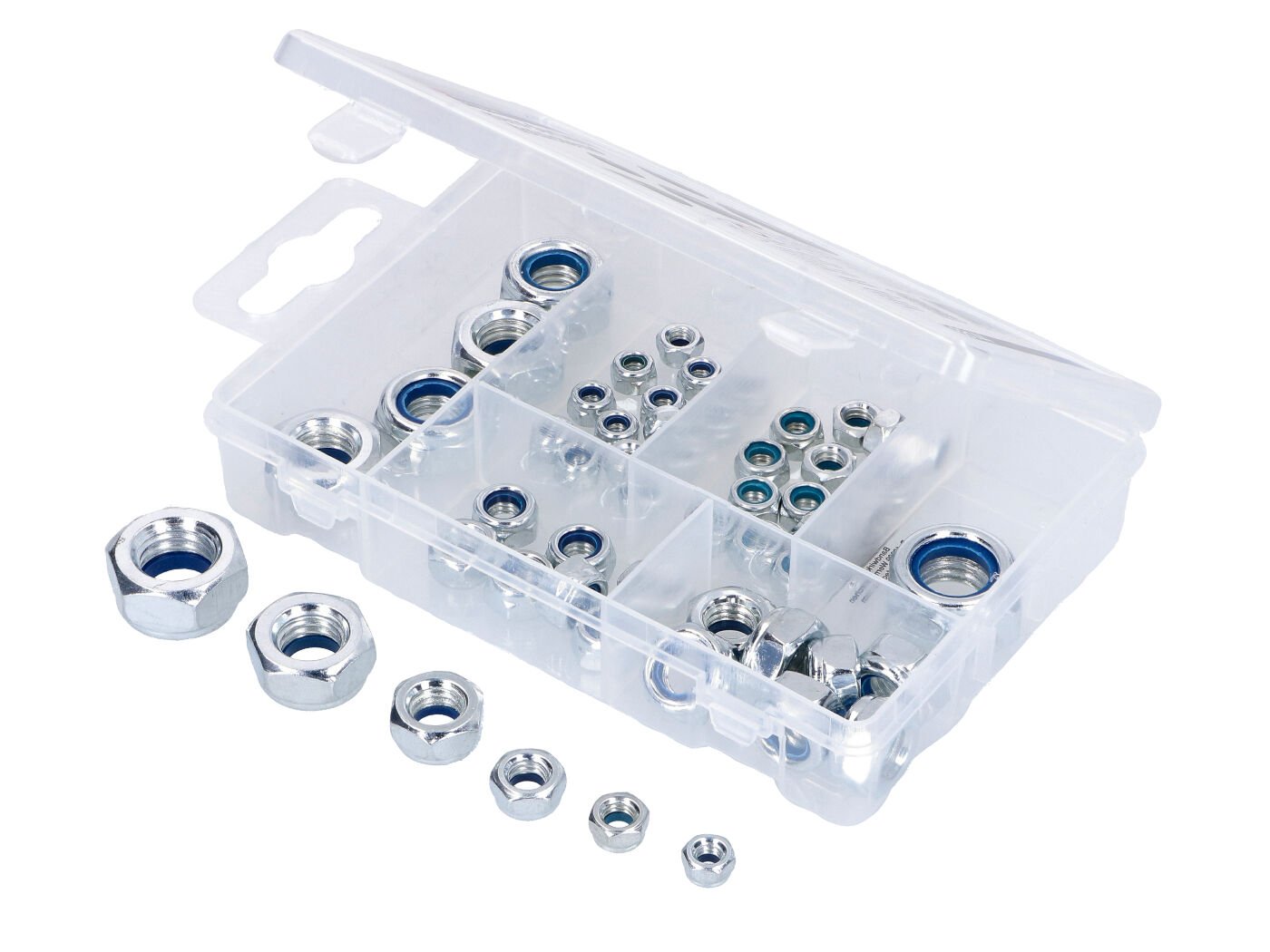 Nut Assortment Self-locking Metric M4 - M12 53-piece