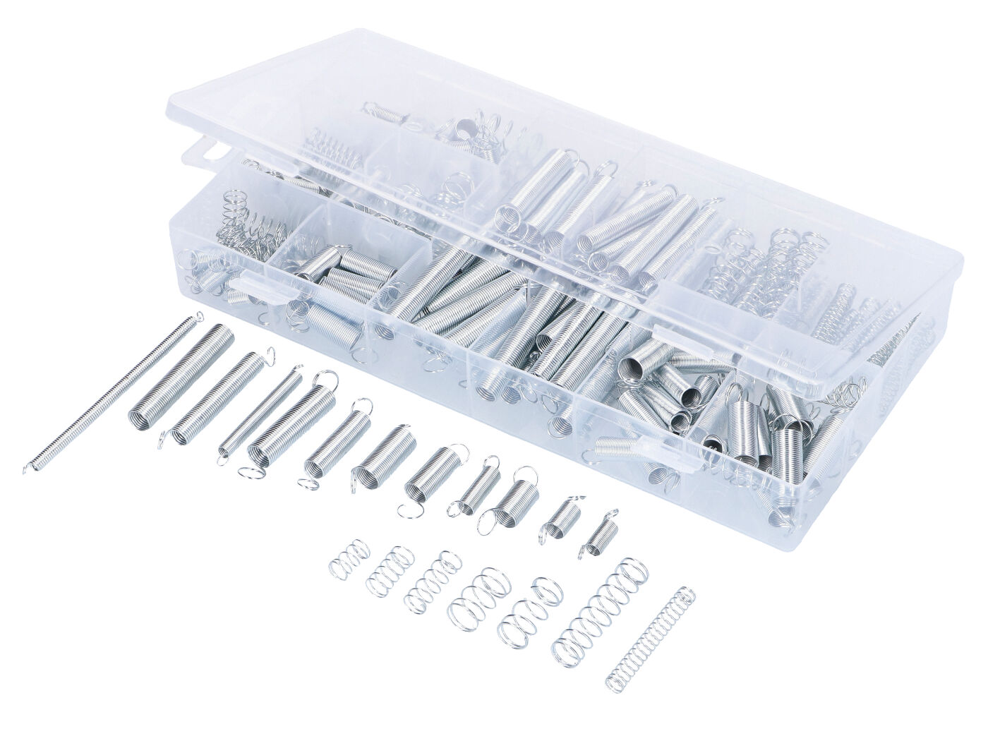 Compression And Extension Springs Assortment Box 200 Pieces
