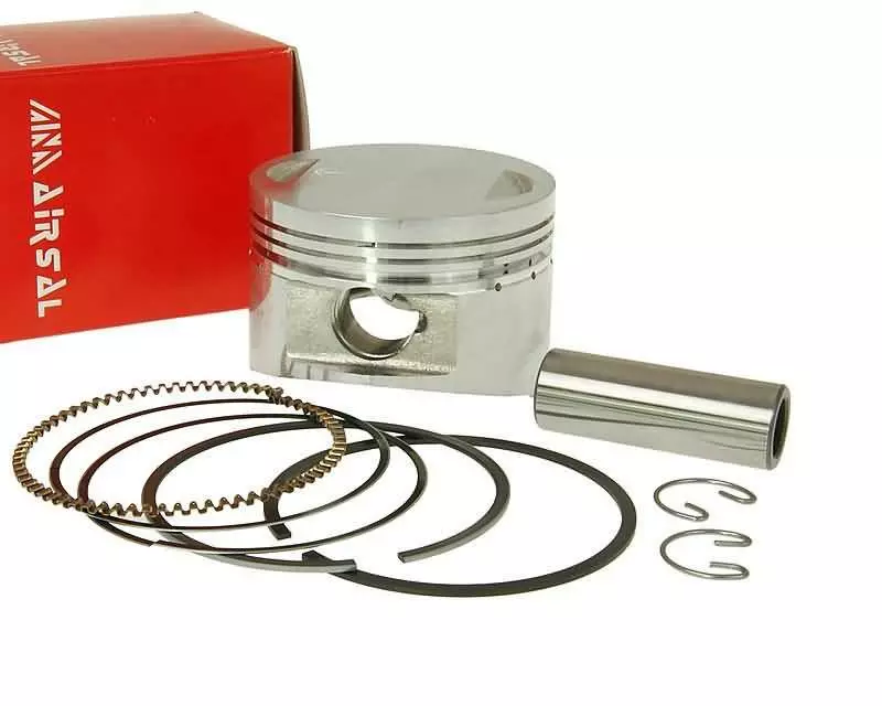 Piston Kit Airsal Sport 149.5cc 57.4mm For 152QMI, GY6 125cc, Kymco AC 125, 150cc