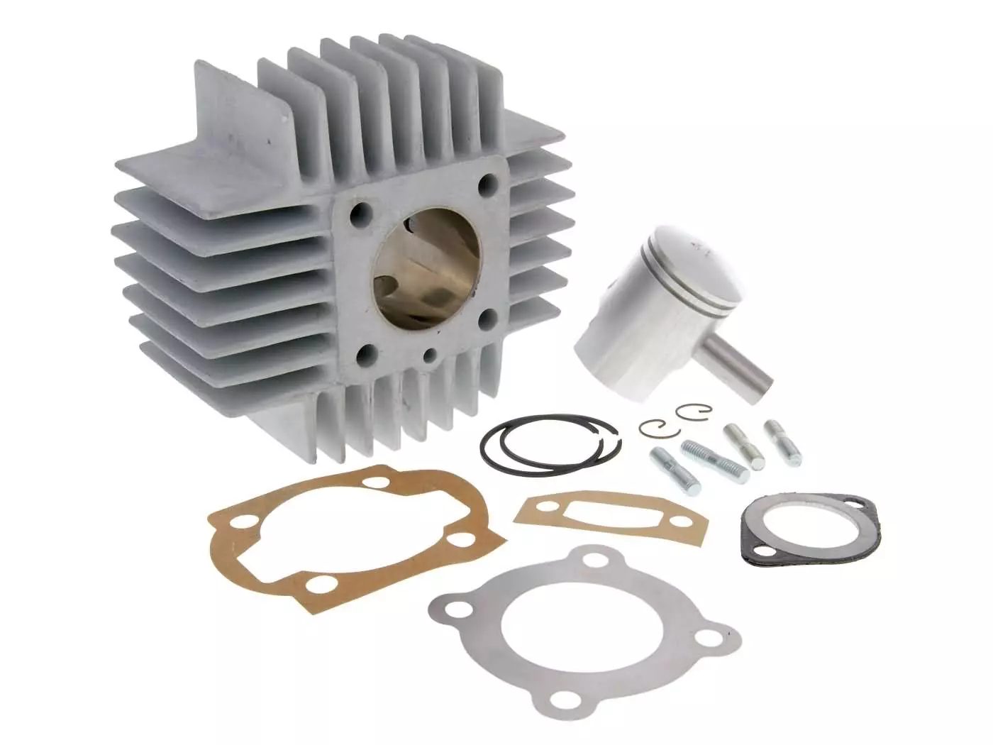 Cylinder Kit Airsal Sport 48.8cc 38mm For Zylinderkit Airsal Sport 48,8ccm 38mm Für Puch Automatik, X30 Mit Kurzen Kühlrippen