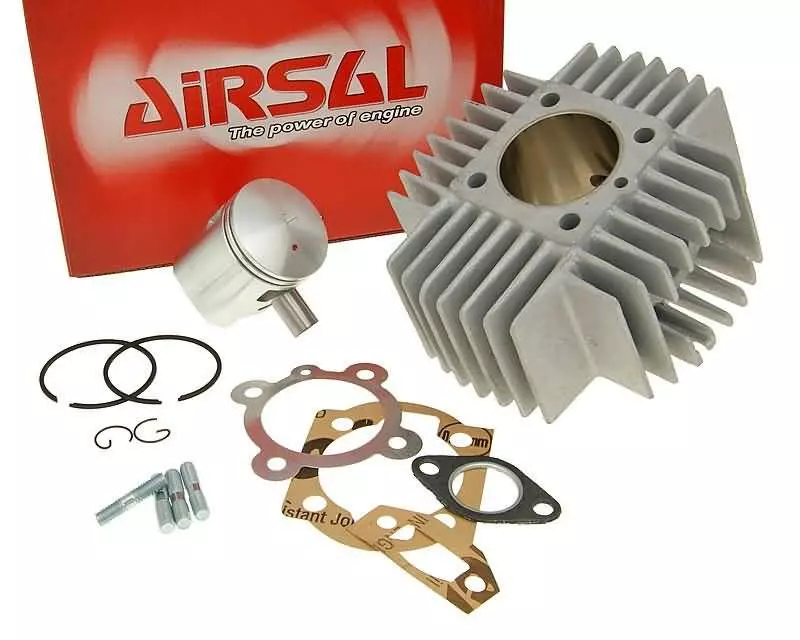 Cylinder Kit Airsal Sport 65.4cc 44mm For Zylinderkit Airsal Sport 48,8ccm 38mm Für Puch Automatik, X30 Mit Kurzen Kühlrippen