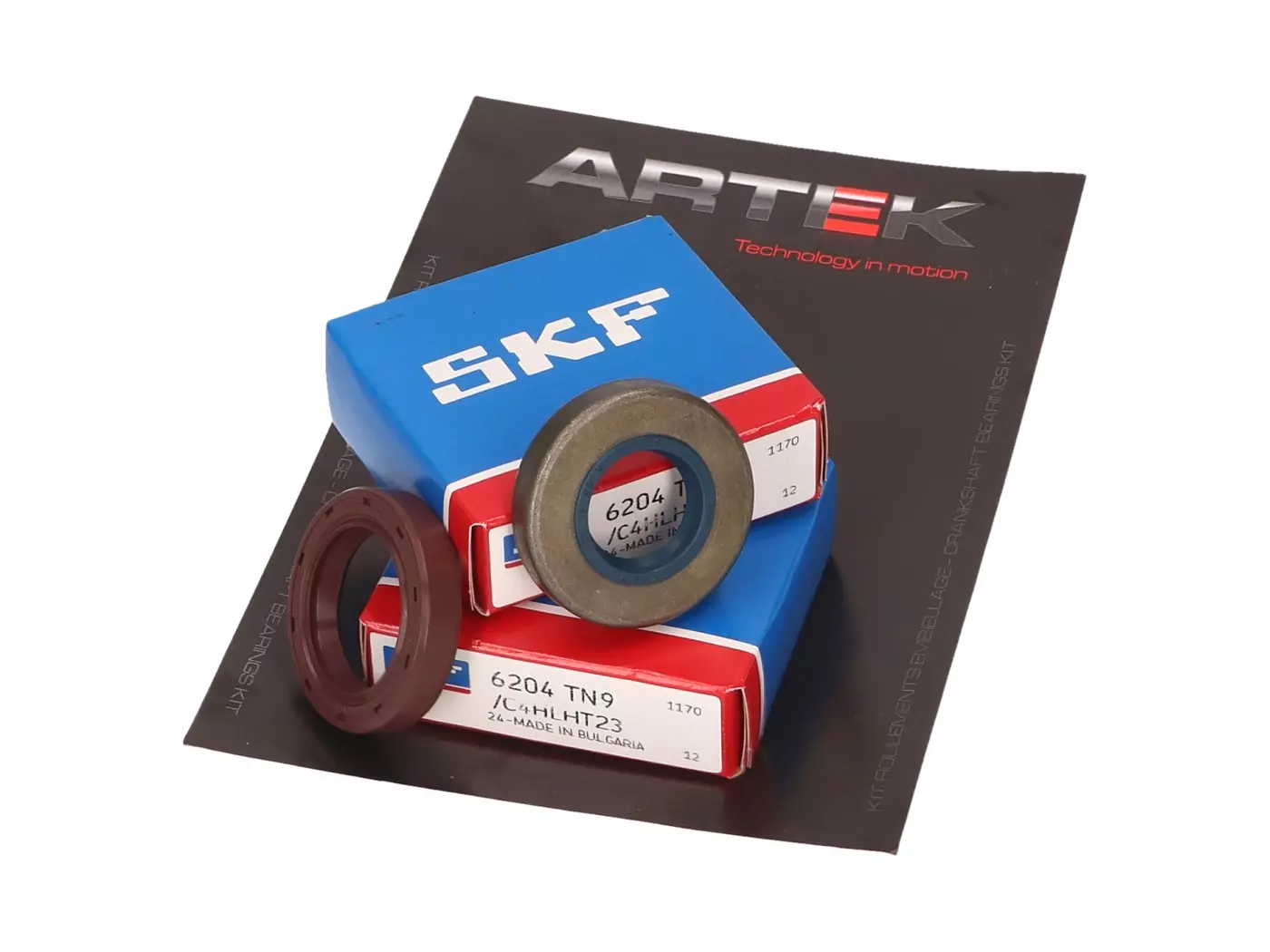 Buy now: Crankshaft Bearing Set ARTEK K1 XL Racing SKF Polyamide For Minarelli AM Crankshaft Bearing Set ARTEK K1 XL Racing SKF Polyamide For Minarelli AM