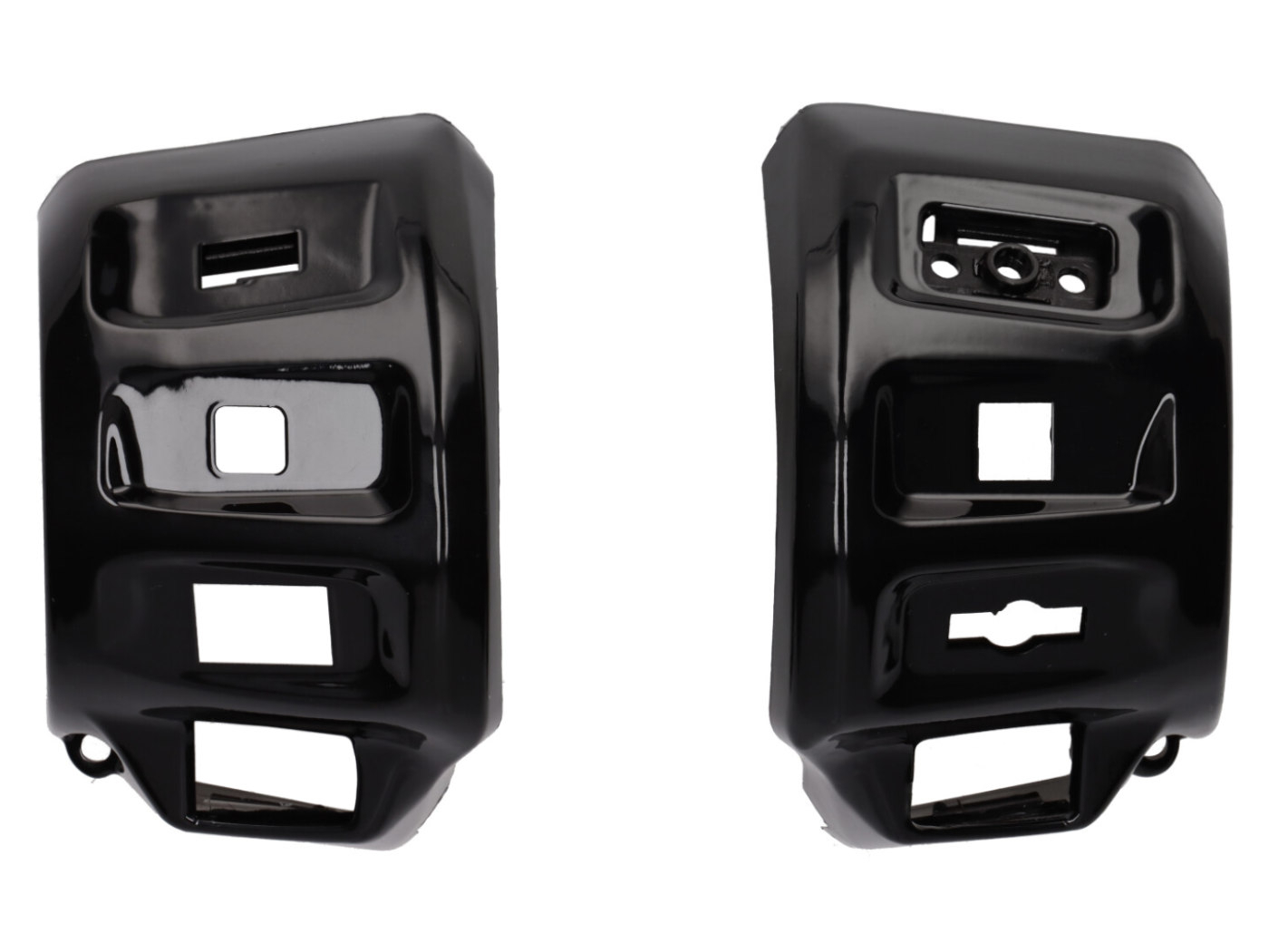 Light And Blinker Switch Housing Set DMP Black Glossy For Vespa GTS 125-300 RST / Keyless 2023