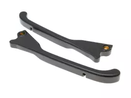 Brake Lever Set Buzzetti Black For Aprilia SR, Gilera Nexus, Piaggio Beverly, MP3, X7