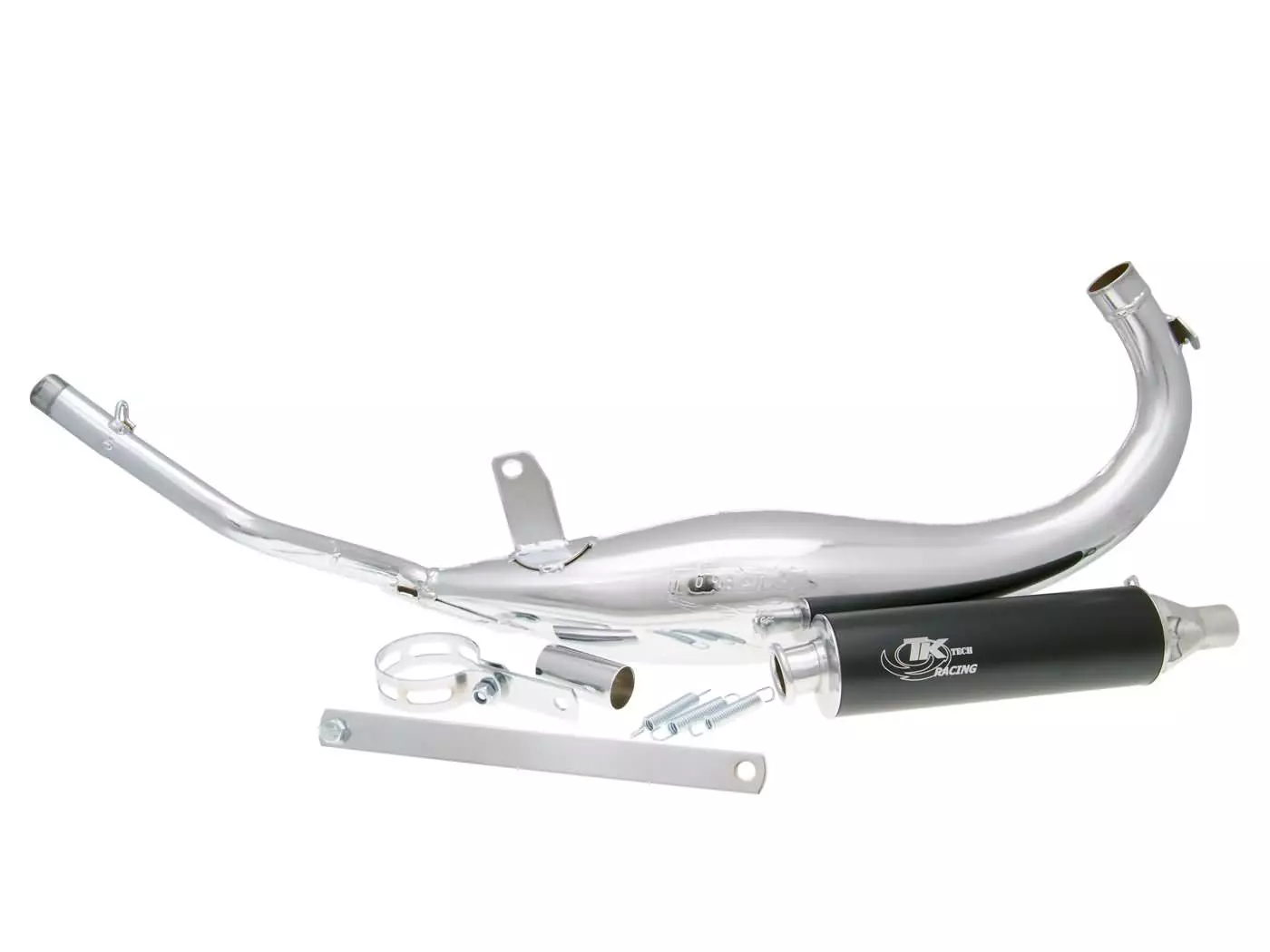 Exhaust Turbo Kit Carreras 50 Road Chrome For Minarelli AM