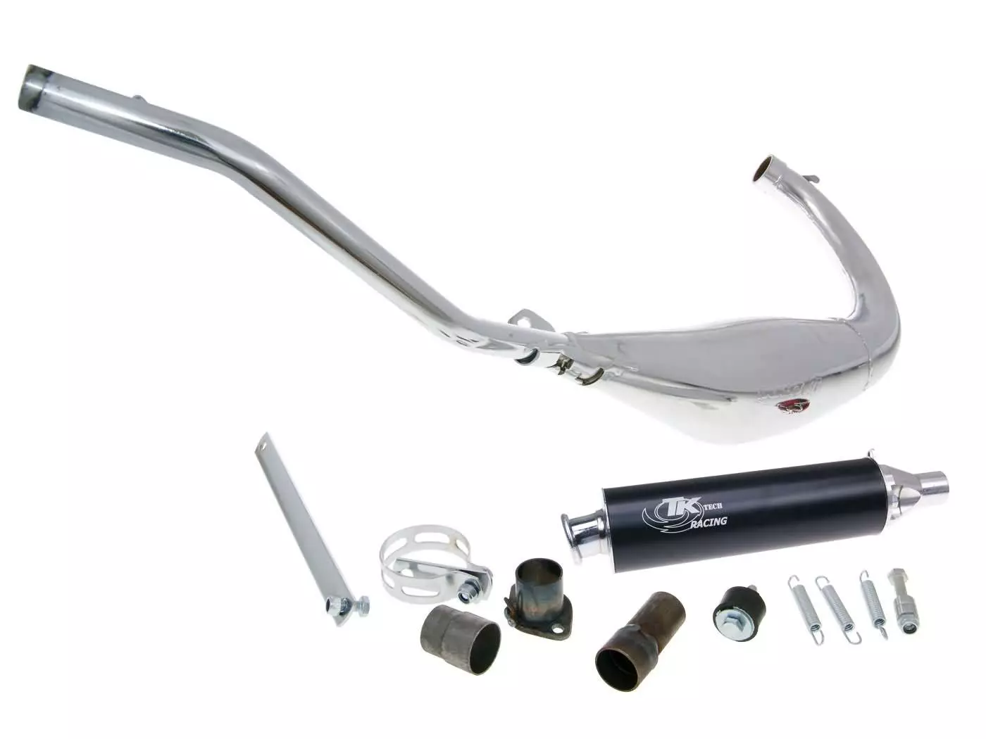 Exhaust Turbo Kit Carreras 80 Chrome For Rieju RS2 Matrix 50