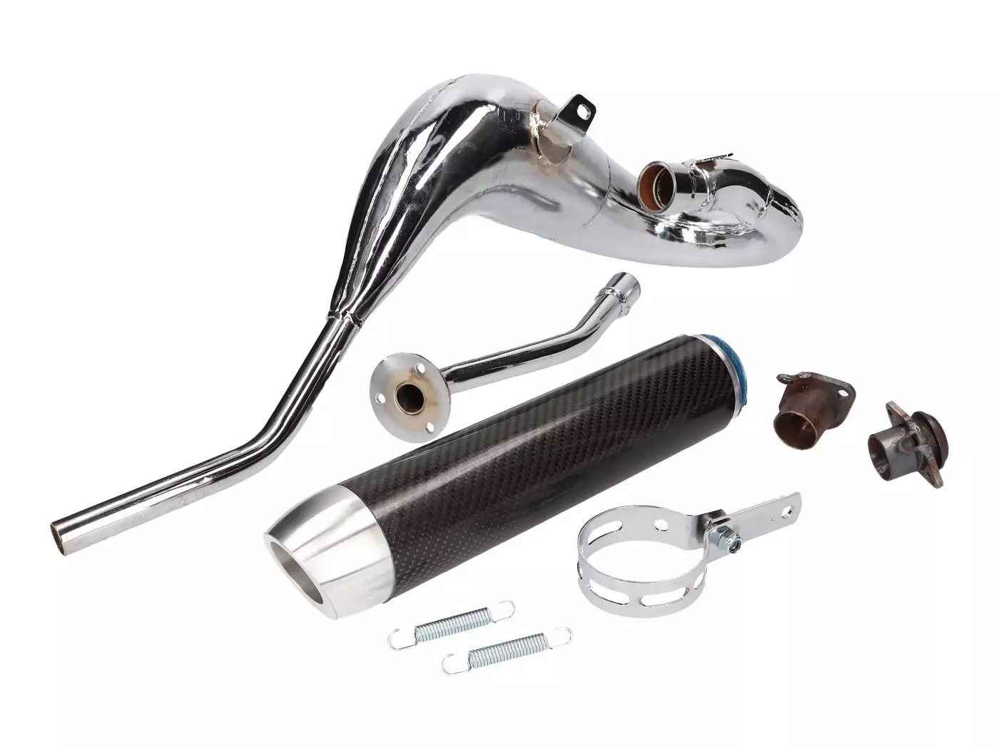 Exhaust Turbo Kit Bufanda Carreras 80 For Derbi Senda (00-), Aprilia RX/SX, Gilera RCR/SMT, Zulu