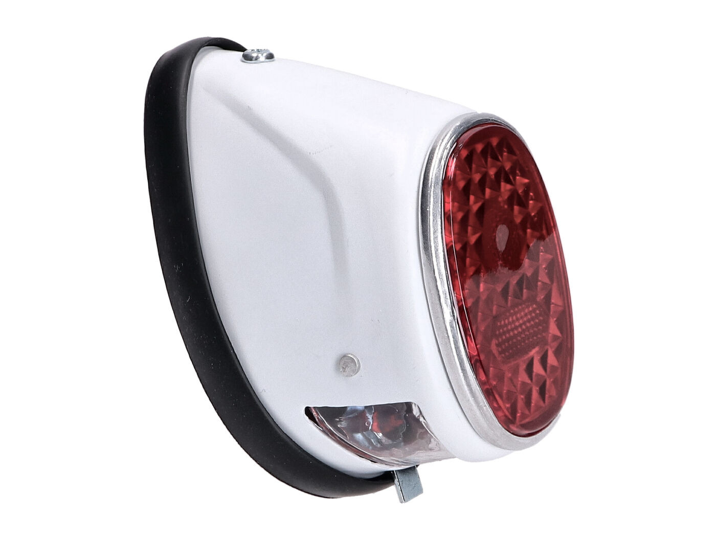 Tail Light Assy Moped Oval White Universal For Puch Ms Mv Maxi Kreidler Z Ndapp