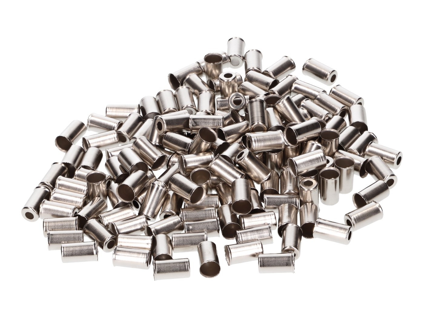 Bowden Cable End Cap Metal 6mm 150 Pieces