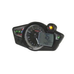 Multifunctional Speedometer Koso RX1N GP Style Black, White Lighting
