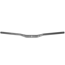 N8tive Handlebar AL7075 740x31.8, 20mm Rise, 5° Up-, 7° Backsweep - Grey