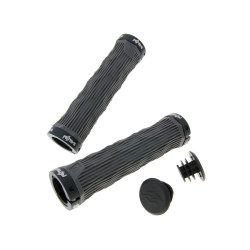 N8tive Double Lock-on Grip Set GEO 130mm - Grey