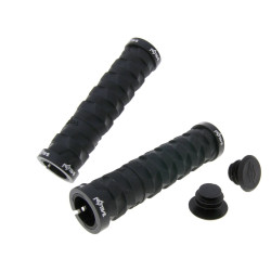 N8tive Double Lock-on Grip Set ROCK 130mm - Black