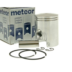 Piston Kit Meteor 40.25mm Replacement For Minarelli AM, Generic, KSR-Moto, Keeway, Motobi, Ride, 1E40MA, 1E40MB