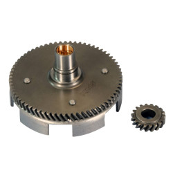 Primary Transmission Gear Up Kit With Clutch Basket Polini 18/67 For Vespa PK, Special, XL 50, 75