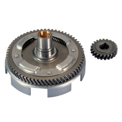Primary Transmission Gear Up Kit With Clutch Basket Polini 22/63 For Vespa PK, Special, XL 75, 100