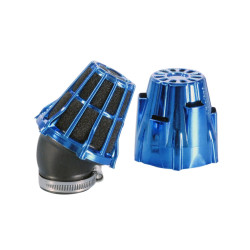 Air Filter Polini D.46 Air Box 46mm 30° Chromed Blue